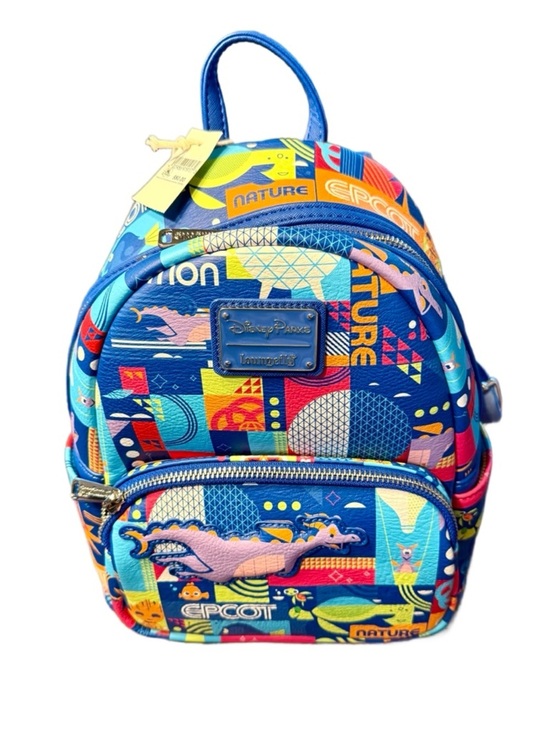 Disney Parks Loungefly Epcot Nature Multi-Color  Mini Backpack - NWT main image 4